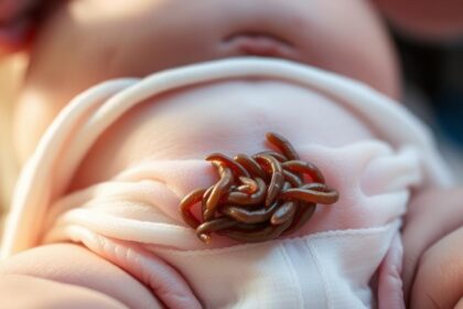 Co na robaki w kupce niemowlaka