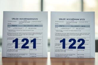 Urlop wychowawczy – różnice między kodem 121 a 122