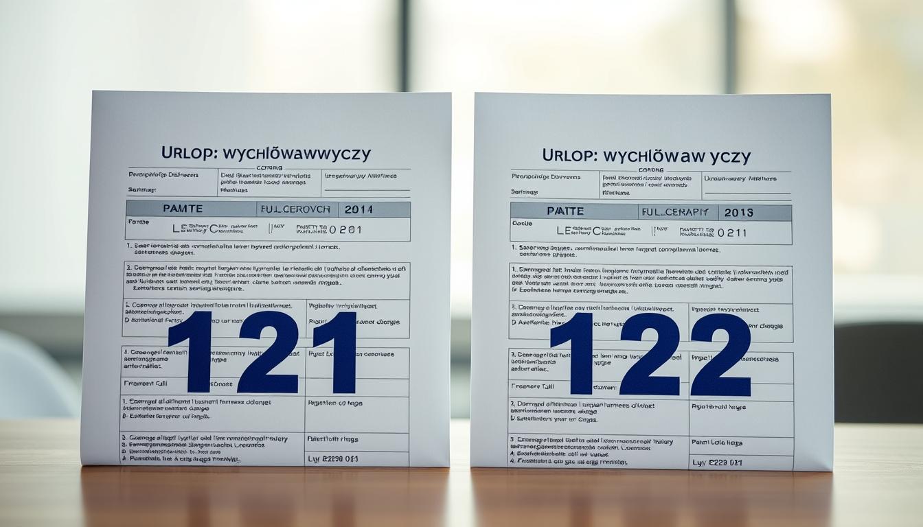 Urlop wychowawczy – różnice między kodem 121 a 122