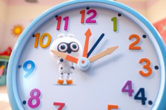 Zegar online do nauki godzin i czytania dla dzieci